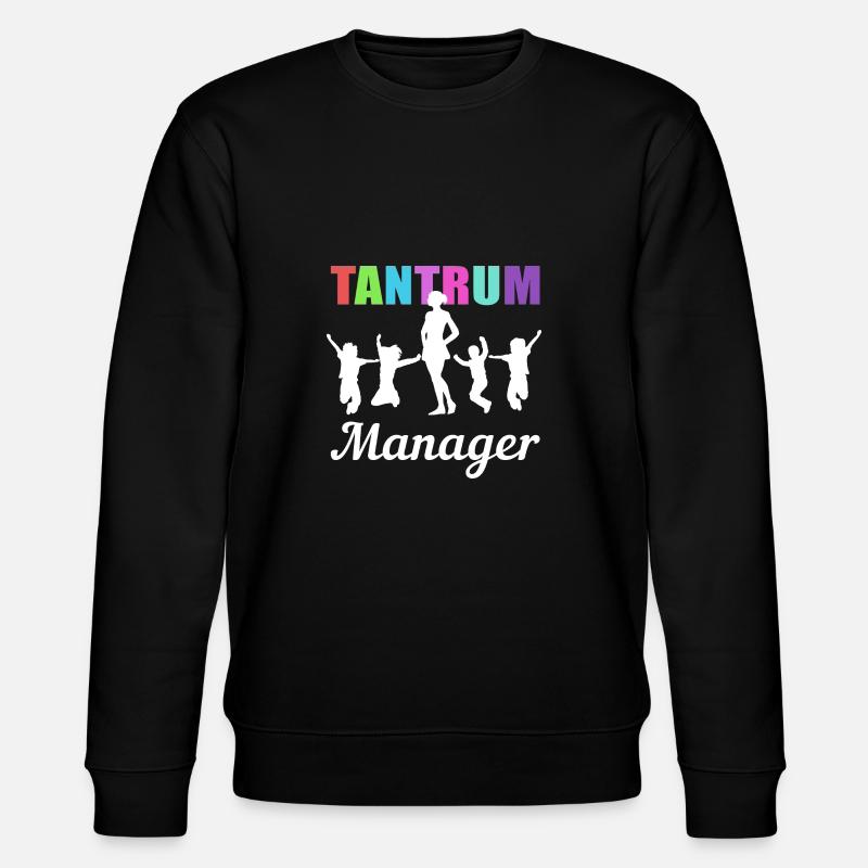Wutanager Babysitter Cadeau - Sweat bio CHANGER Stanley/Stella Unisexe - noir