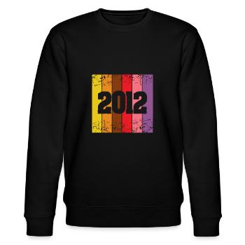 2012 2012 - Stanley/Stella CHANGER Unisex Organic Sweatshirt - black - Front - Nik (191cm) & Marisol (170cm)