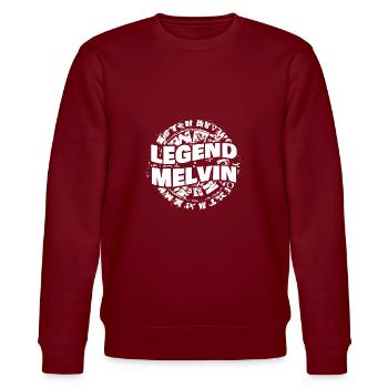 Homme Melvin - Sweat bio CHANGER Stanley/Stella Unisexe - bordeaux - Devant - Nik (191cm) & Marisol (170cm)