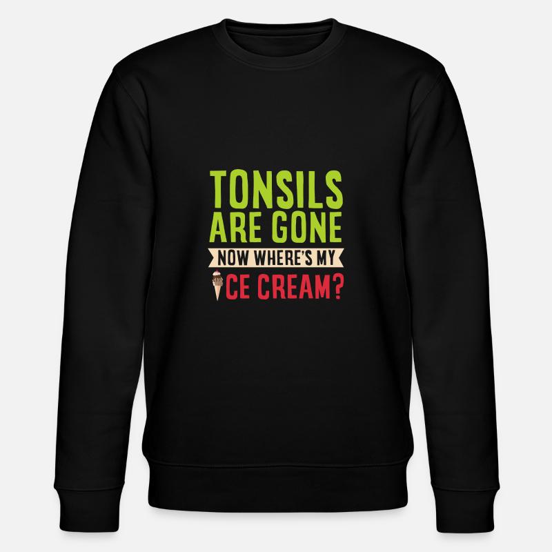 Amygdalectomie, récupération, amygdalectomie - Sweat bio CHANGER Stanley/Stella Unisexe - noir