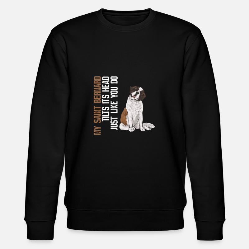 Saint-Bernard Chien Saint-Bernard - Sweat bio CHANGER Stanley/Stella Unisexe - noir