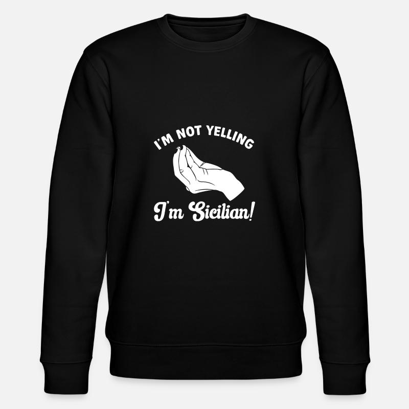 Sicile Drapeau Italie Sicile - Sweat bio CHANGER Stanley/Stella Unisexe - noir
