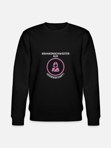 Leidenschaftliche Krankenschwester - Stanley/Stella Unisex Bio-Sweatshirt CHANGER  - Schwarz