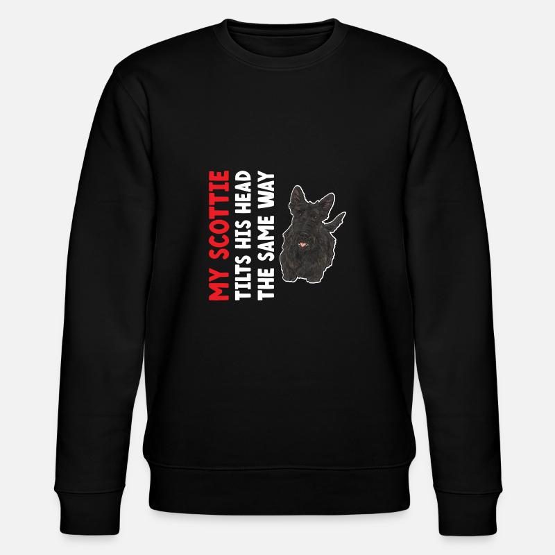 Terrier écossais Scottie Chien - Sweat bio CHANGER Stanley/Stella Unisexe - noir