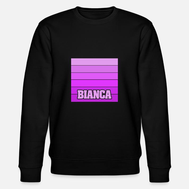 Geschenk für Bianca - Stanley/Stella Unisex Bio-Sweatshirt CHANGER  - Schwarz