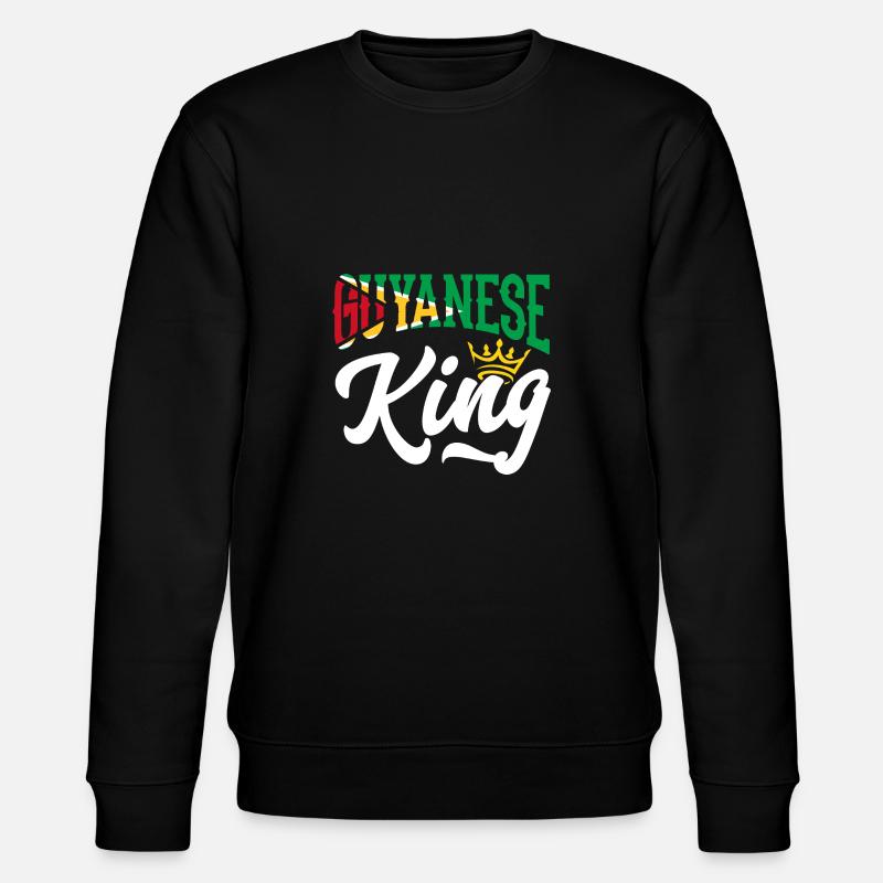 GuyanaIs Roi Guyana Guyana Drapeau - Sweat bio CHANGER Stanley/Stella Unisexe - noir