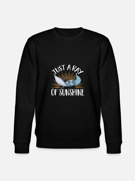 Stachelrochen Mantarochen Ozean Rochen - Stanley/Stella Unisex Bio-Sweatshirt CHANGER - Schwarz