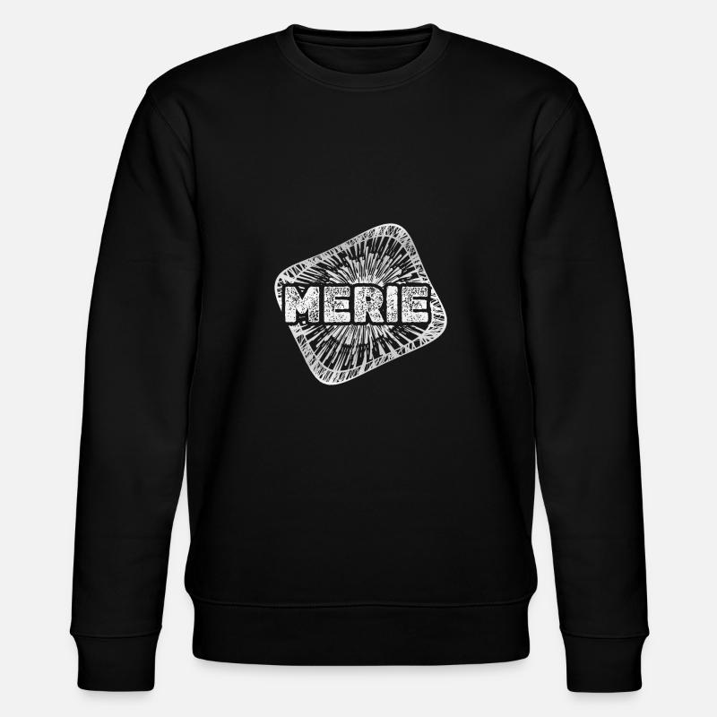 Geschenk für Merle - Stanley/Stella Unisex Bio-Sweatshirt CHANGER  - Schwarz