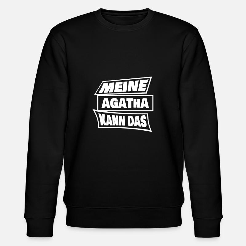 Spruch Agatha - Stanley/Stella Unisex Bio-Sweatshirt CHANGER - Schwarz
