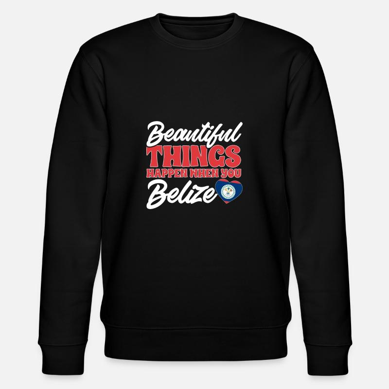 Belize Flagge Belizer - Stanley/Stella Unisex Bio-Sweatshirt CHANGER  - Schwarz