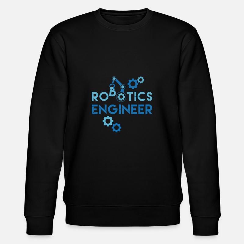 Robotics Engineer Mechanic Robot Fan - Stanley/Stella CHANGER Unisex Organic Sweatshirt - black