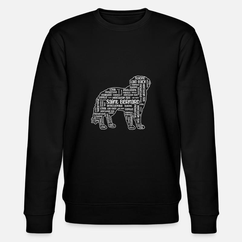 Saint-Bernard Chien Saint-Bernard - Sweat bio CHANGER Stanley/Stella Unisexe - noir