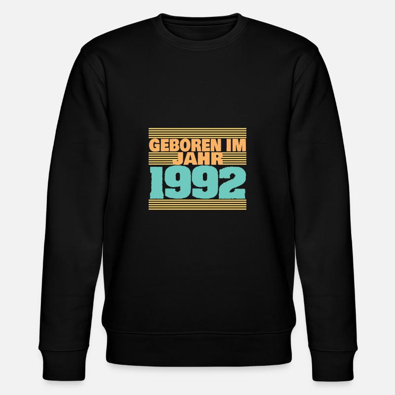 Jahr 1992 - Stanley/Stella Unisex Bio-Sweatshirt CHANGER - Schwarz