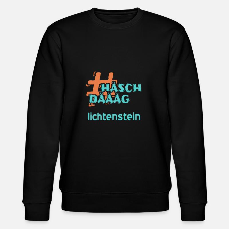 Land Lichtenstein - Stanley/Stella Unisex Bio-Sweatshirt CHANGER  - Schwarz