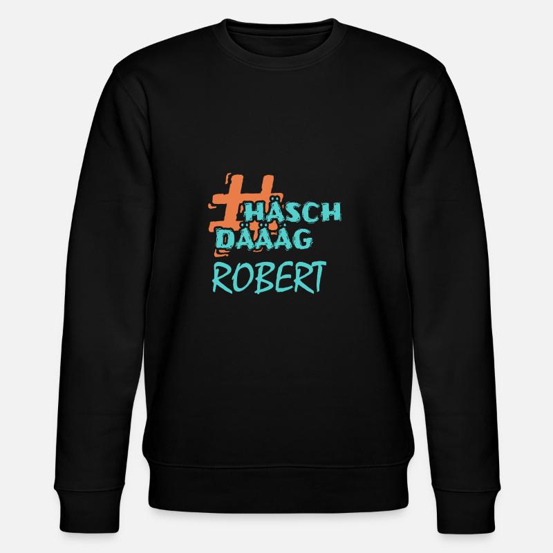 Vorname Robert - Stanley/Stella Unisex Bio-Sweatshirt CHANGER  - Schwarz