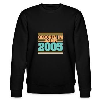 im 2005 - Stanley/Stella Unisex Bio-Sweatshirt CHANGER  - Schwarz - Vorne - Nik (191cm) & Marisol (170cm)