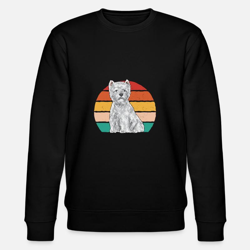 West Highland White Terrier Westie - Sweat bio CHANGER Stanley/Stella Unisexe - noir