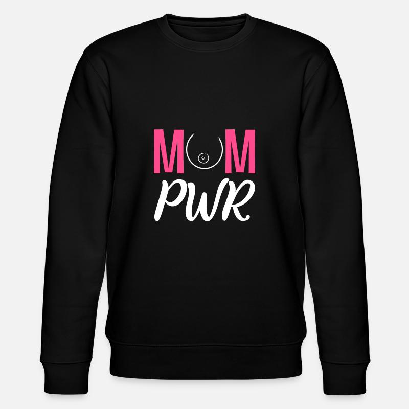 Mutter PWR Fleißige Mutter Gift - Stanley/Stella Unisex Bio-Sweatshirt CHANGER  - Schwarz