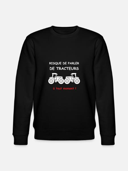 Risque de parler de tracteur - Sweat bio CHANGER Stanley/Stella Unisexe - noir