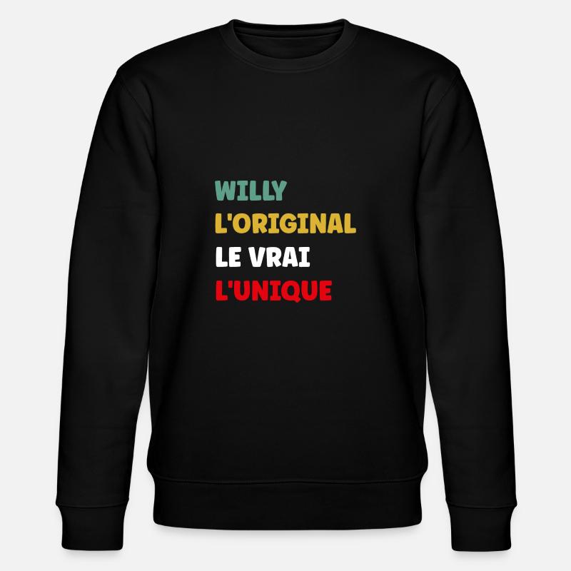 Willy - Sweat bio CHANGER Stanley/Stella Unisexe - noir