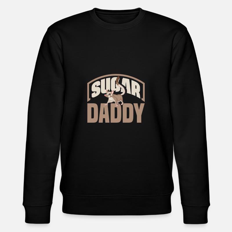 Sugar Glider Pet Sugar Daddy - Stanley/Stella Unisex Bio-Sweatshirt CHANGER  - Schwarz