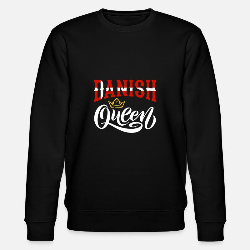Reine danoise Danemark Danemark Drapeau - Sweat bio CHANGER Stanley/Stella Unisexe - noir