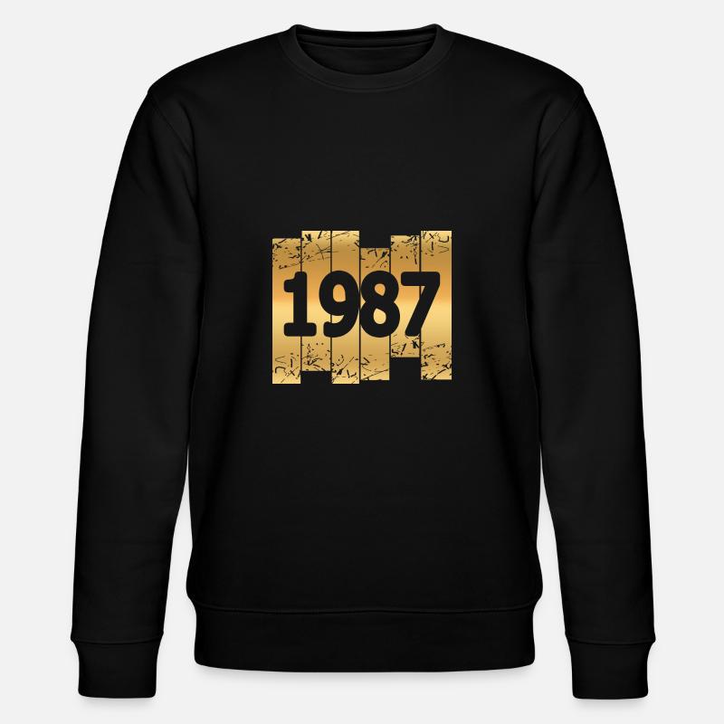 Gold 1987 - Stanley/Stella Unisex Bio-Sweatshirt CHANGER  - Schwarz