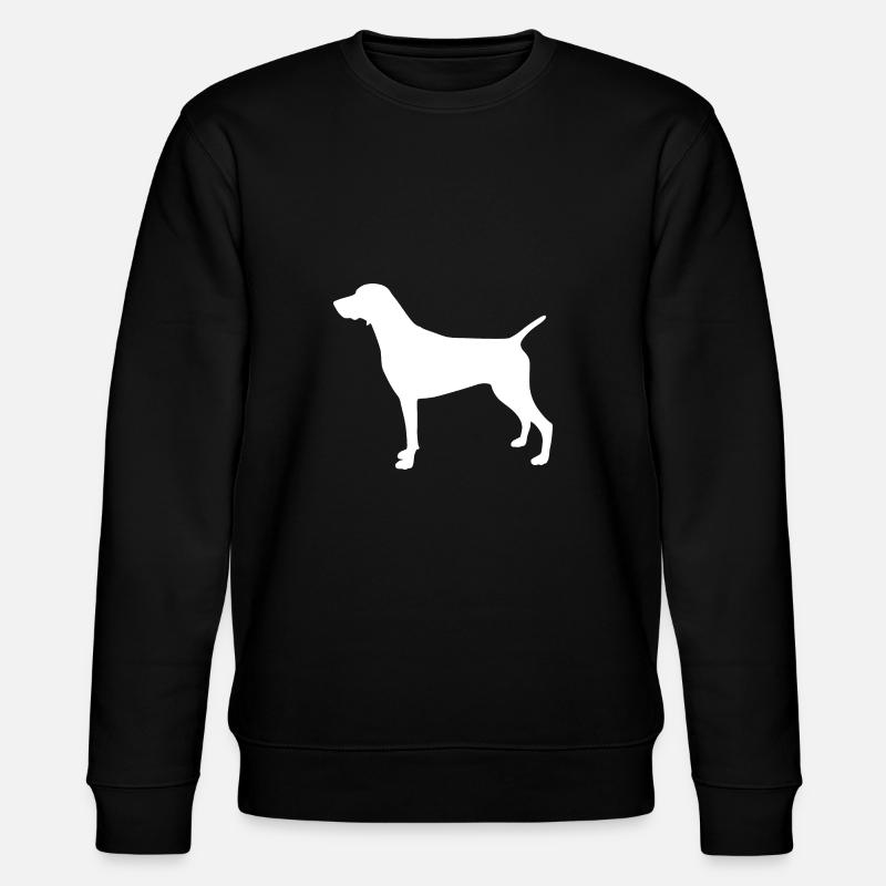 Deutscher Kurzhaar Silhouette - Stanley/Stella Unisex Bio-Sweatshirt CHANGER  - Schwarz