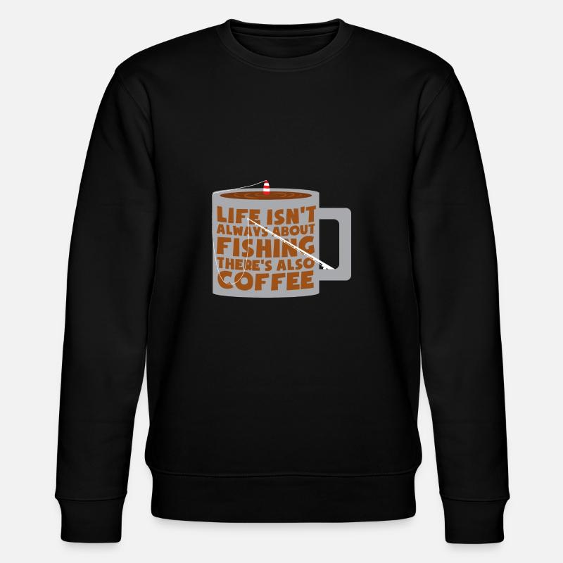 Pêche pêche & café - Sweat bio CHANGER Stanley/Stella Unisexe - noir