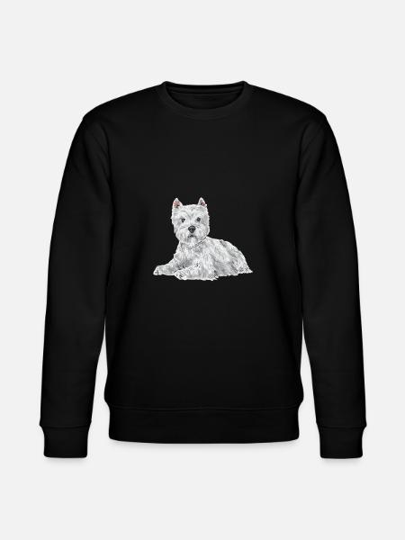 West Highland White Terrier Westie - Stanley/Stella CHANGER Unisex Organic Sweatshirt - black