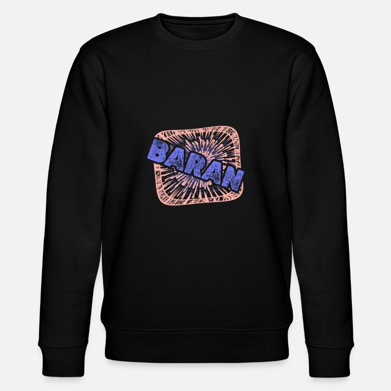 Geschenk für Baran - Stanley/Stella Unisex Bio-Sweatshirt CHANGER  - Schwarz
