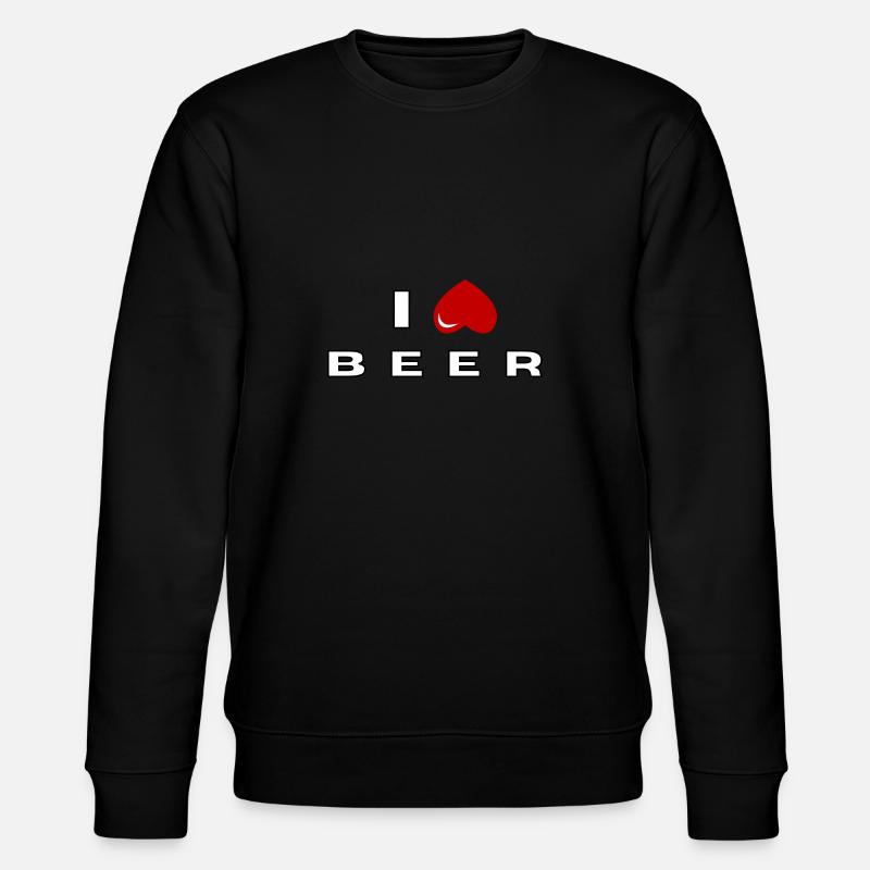 I hate Beer - Stanley/Stella CHANGER Unisex Organic Sweatshirt - black