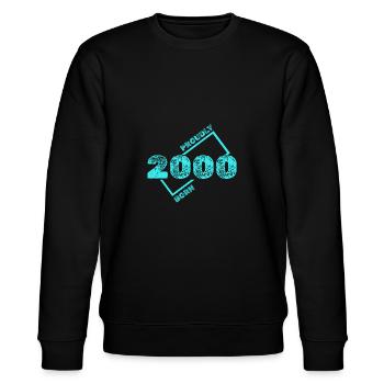 Born 2000 - Stanley/Stella CHANGER Unisex Organic Sweatshirt - black - Front - Nik (191cm) & Marisol (170cm)