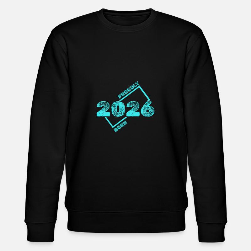 Geboren 2026 - Stanley/Stella Unisex Bio-Sweatshirt CHANGER  - Schwarz