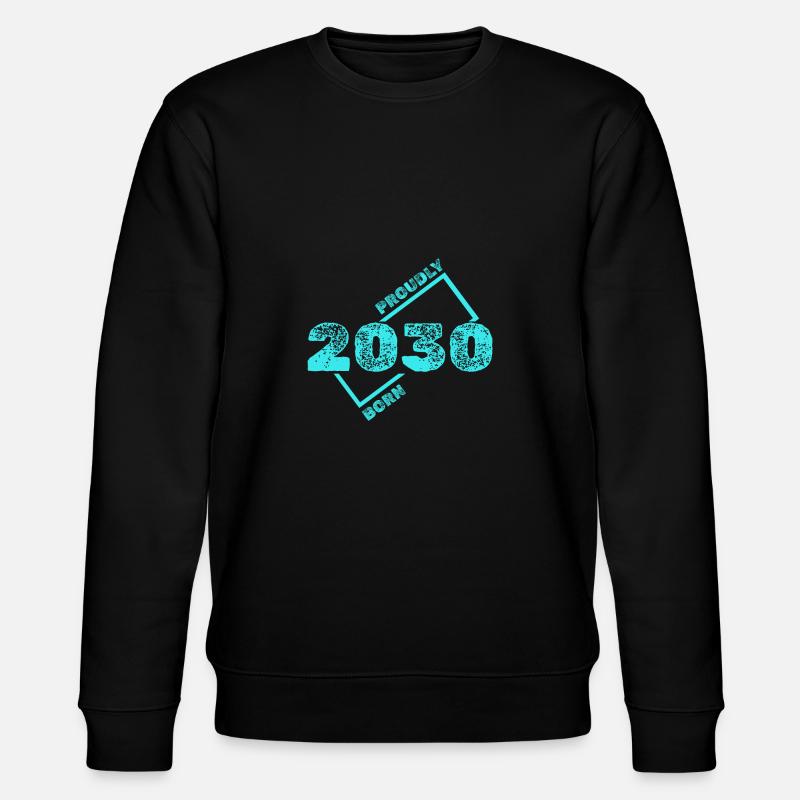 Born in 2030 - Stanley/Stella CHANGER Unisex Organic Sweatshirt - black