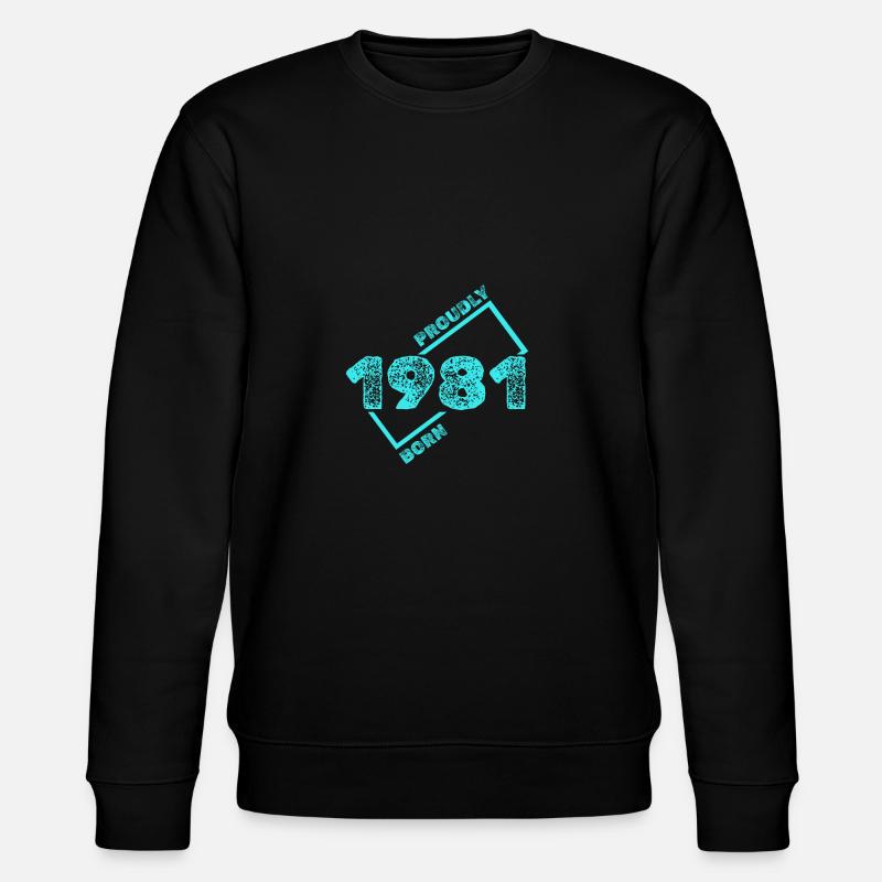 Idée cadeau 1981 - Sweat bio CHANGER Stanley/Stella Unisexe - noir