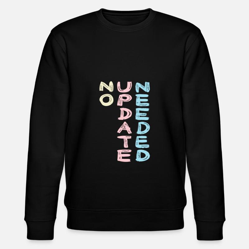 No Update colourful - Stanley/Stella Unisex Bio-Sweatshirt CHANGER  - Schwarz