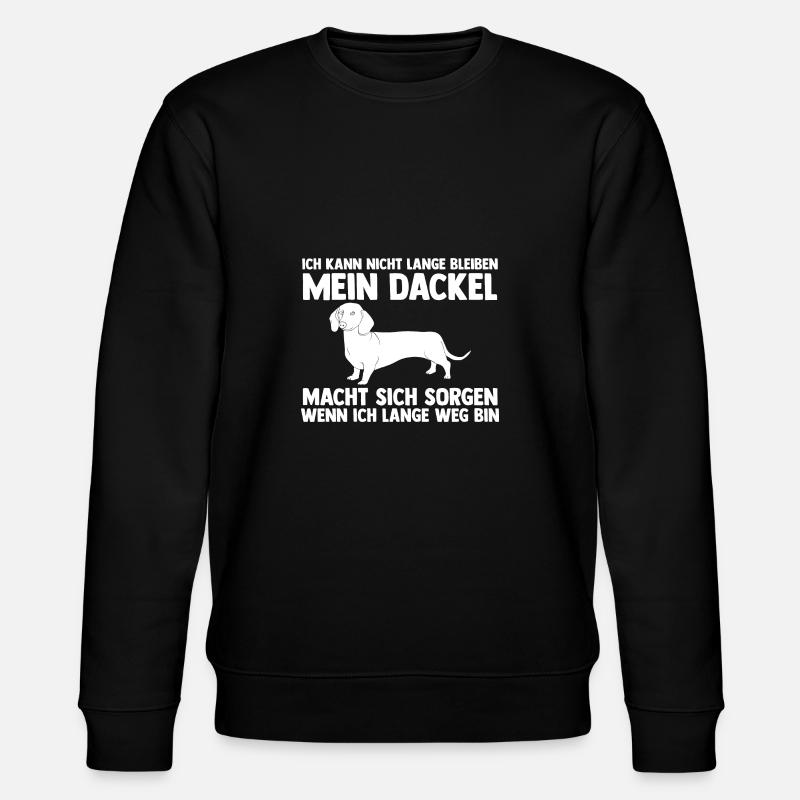 Hund Dackel - Stanley/Stella Unisex Bio-Sweatshirt CHANGER - Schwarz