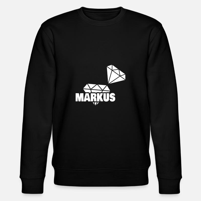 Kostbar Markus - Stanley/Stella Unisex Bio-Sweatshirt CHANGER  - Schwarz