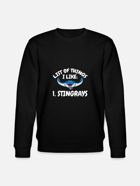 Stachelrochen Mantarochen Ozean Rochen - Stanley/Stella Unisex Bio-Sweatshirt CHANGER  - Schwarz