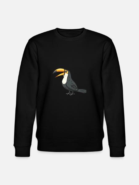 Toucan Bird Rainforest - Stanley/Stella CHANGER Unisex Organic Sweatshirt - black
