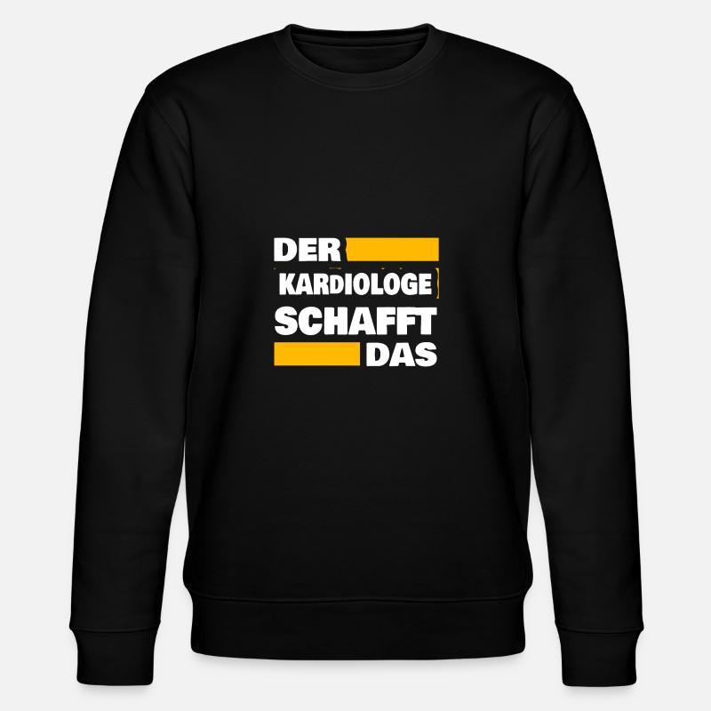 Geschenk für Kardiologe - Stanley/Stella Unisex Bio-Sweatshirt CHANGER - Schwarz