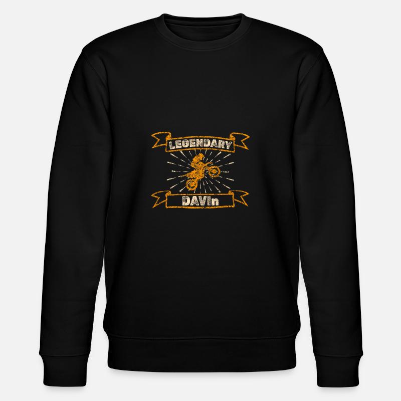 Motocross Davin - Stanley/Stella CHANGER Unisex Organic Sweatshirt - black