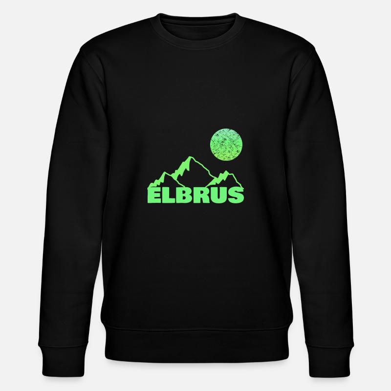 Climbing Elbrus - Stanley/Stella CHANGER Unisex Organic Sweatshirt - black