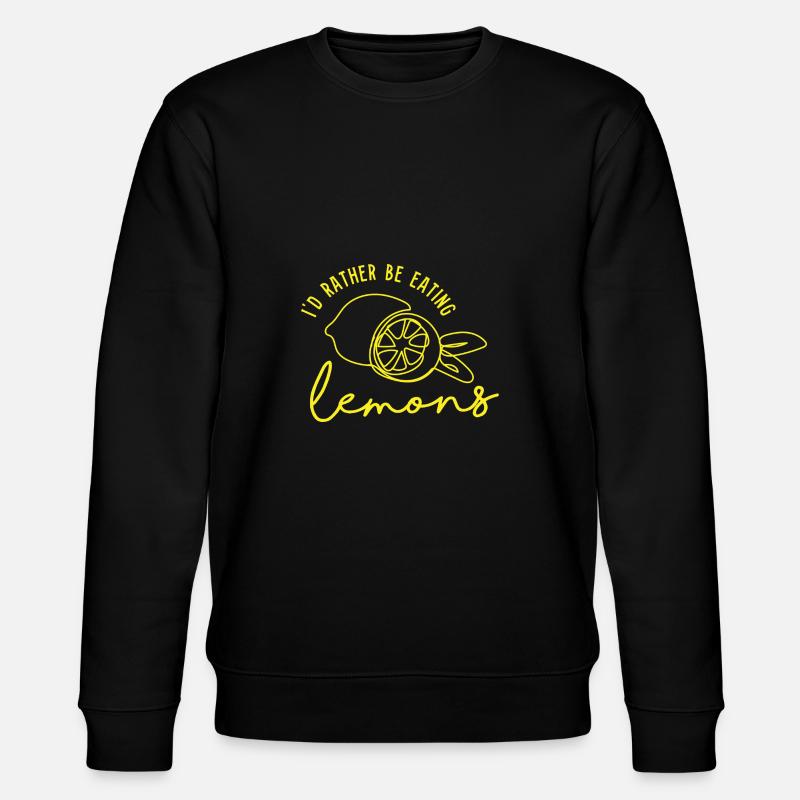 Zitronen essen Sommerlimonade Citrus - Stanley/Stella Unisex Bio-Sweatshirt CHANGER  - Schwarz