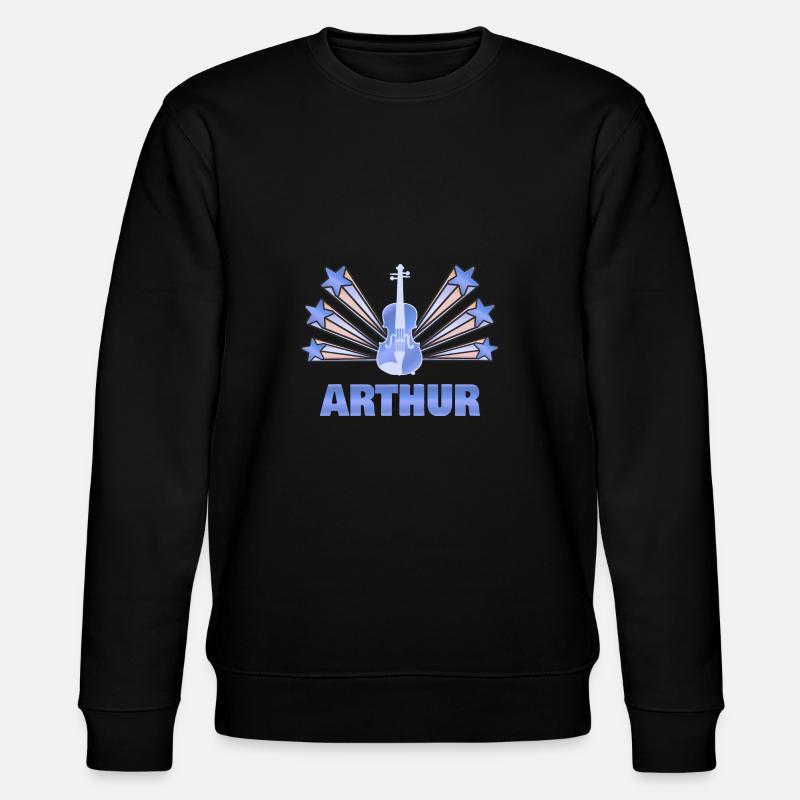 Geschenk für Arthur - Stanley/Stella Unisex Bio-Sweatshirt CHANGER  - Schwarz