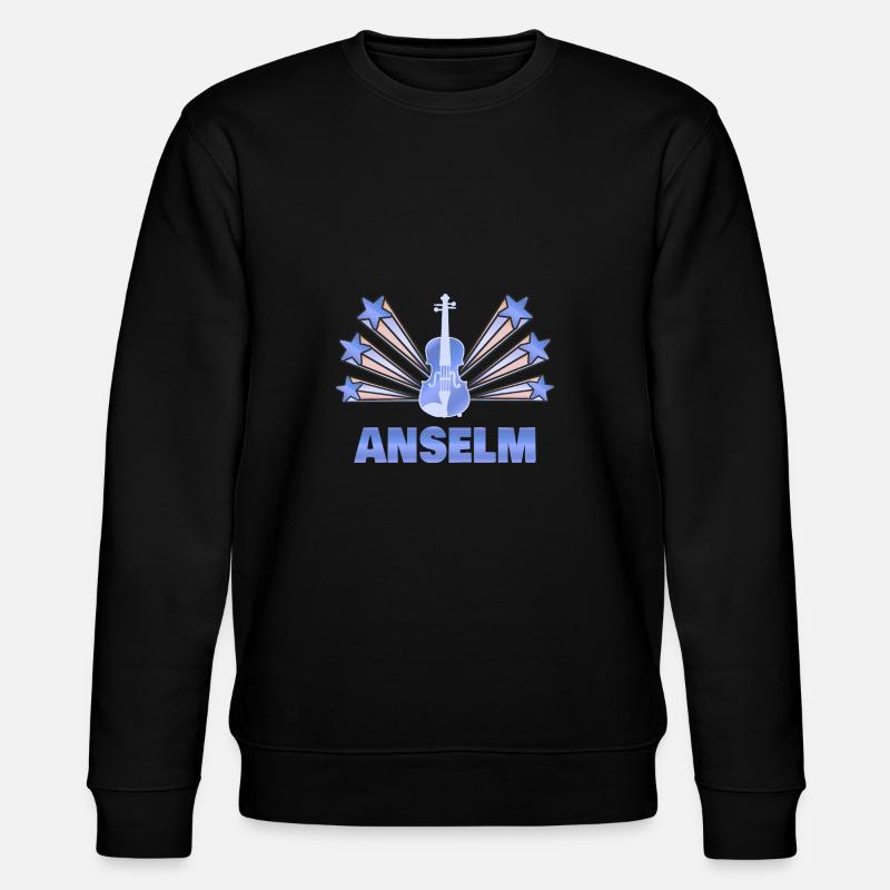 Gift for Anselm - Stanley/Stella CHANGER Unisex Organic Sweatshirt - black
