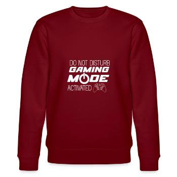 Gamer Geschenk Gaming Spruch für Zocker - Stanley/Stella Unisex Bio-Sweatshirt CHANGER  - Burgunderrot - Vorne - Nik (191cm) & Marisol (170cm)