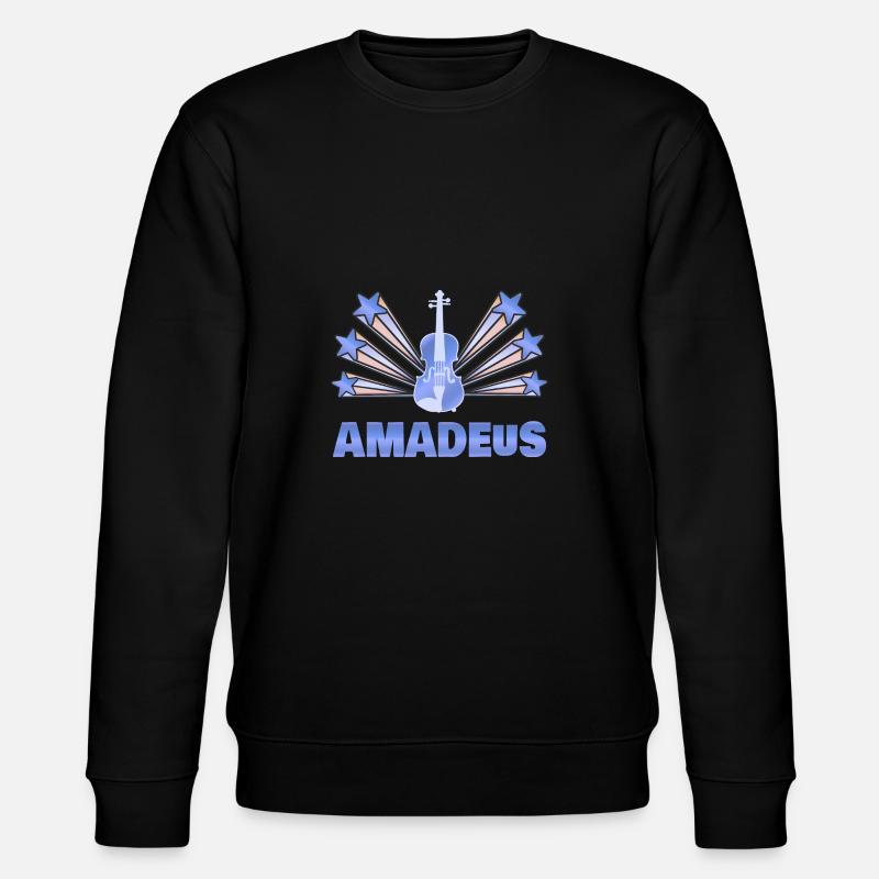 Geschenk für Amadeus - Stanley/Stella Unisex Bio-Sweatshirt CHANGER  - Schwarz