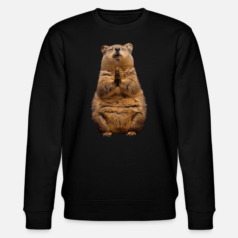 Quokka - Stanley/Stella Unisex Bio-Sweatshirt CHANGER  - Schwarz